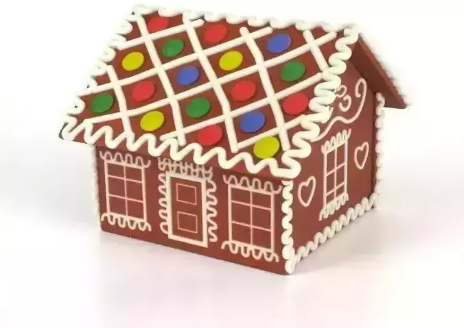 Gingerbread house Free 3D print model