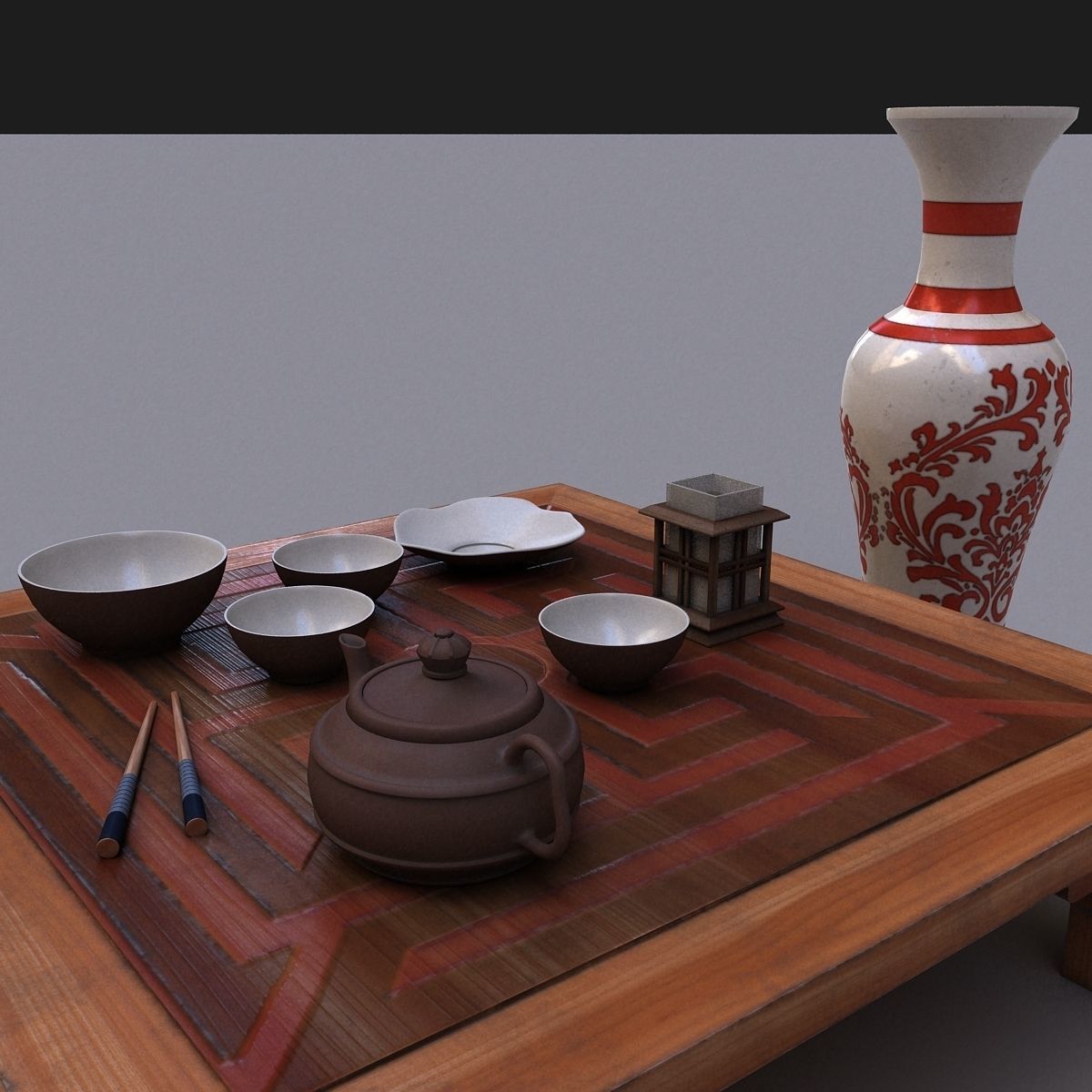 Table chine 3D model_7