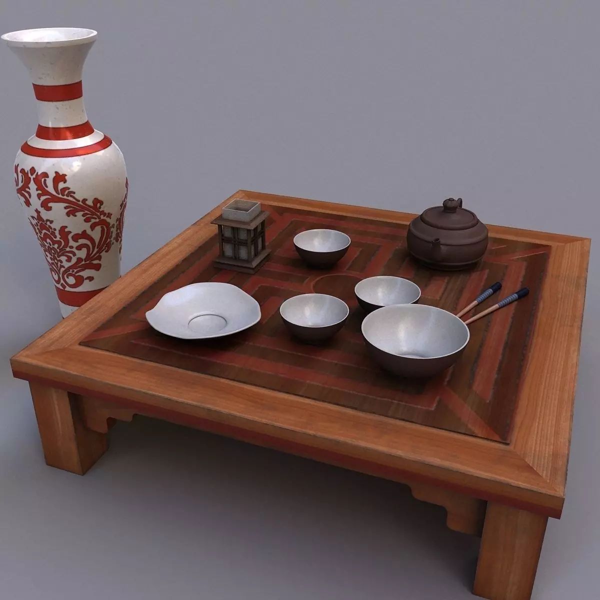 Table chine 3D model_0