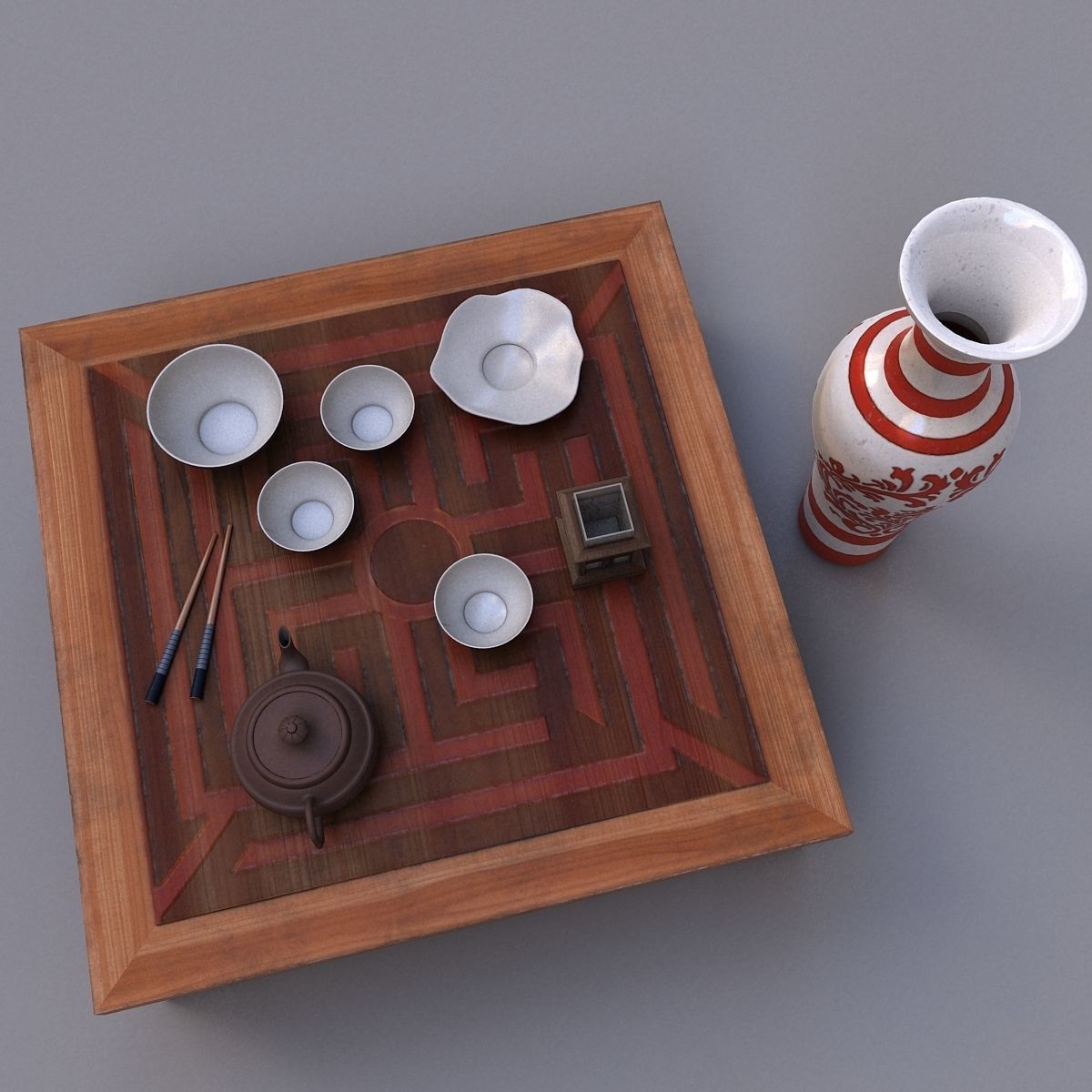 Table chine 3D model_6