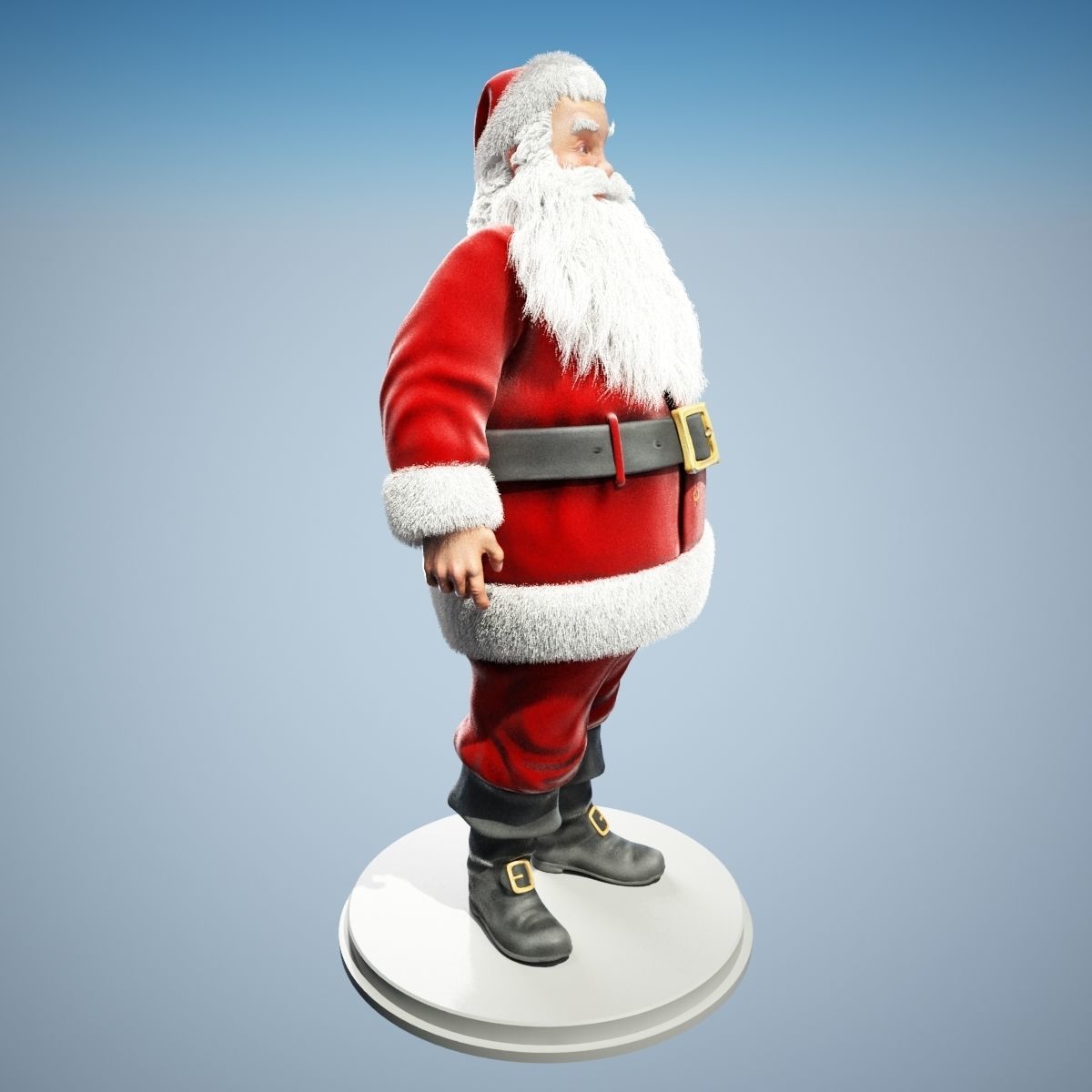 Santa Claus Rigged 3D model_1