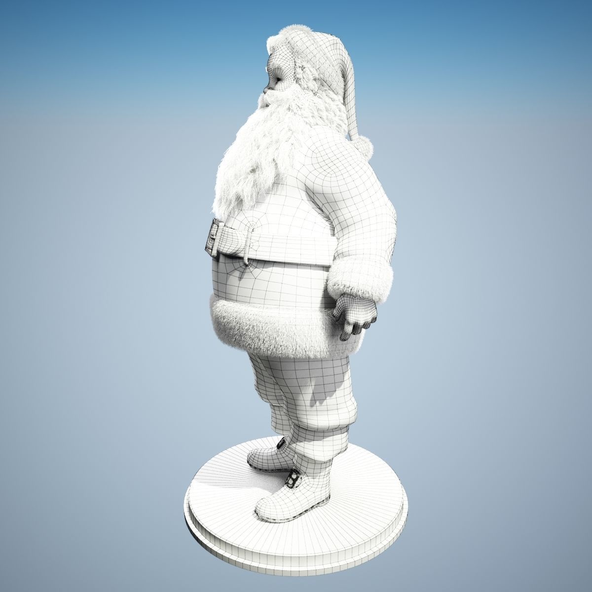 Santa Claus Rigged 3D model_10