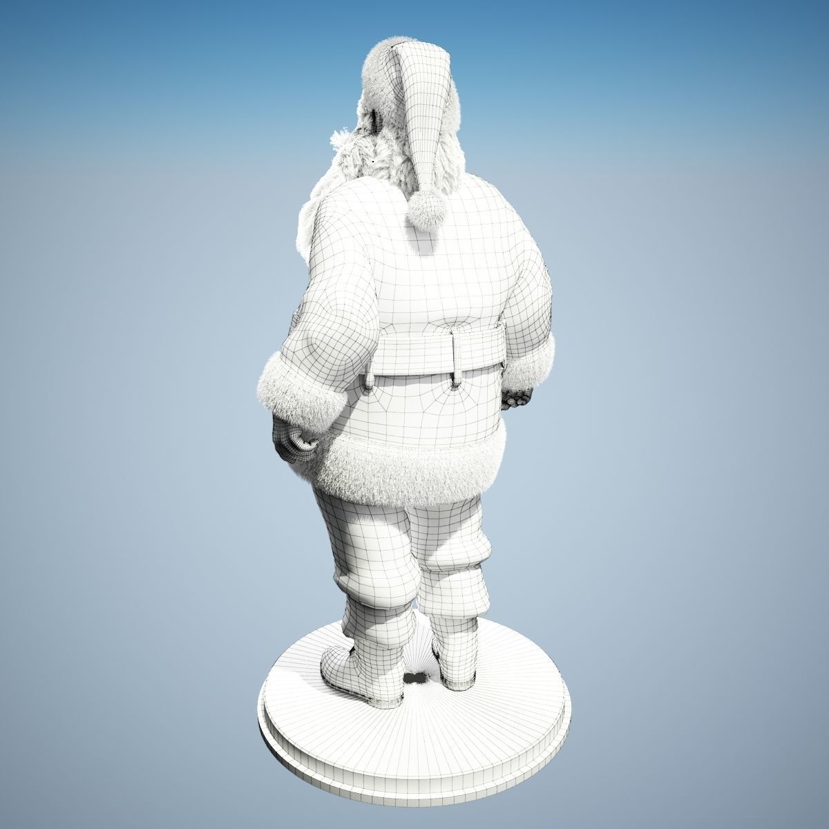 Santa Claus Rigged 3D model_9