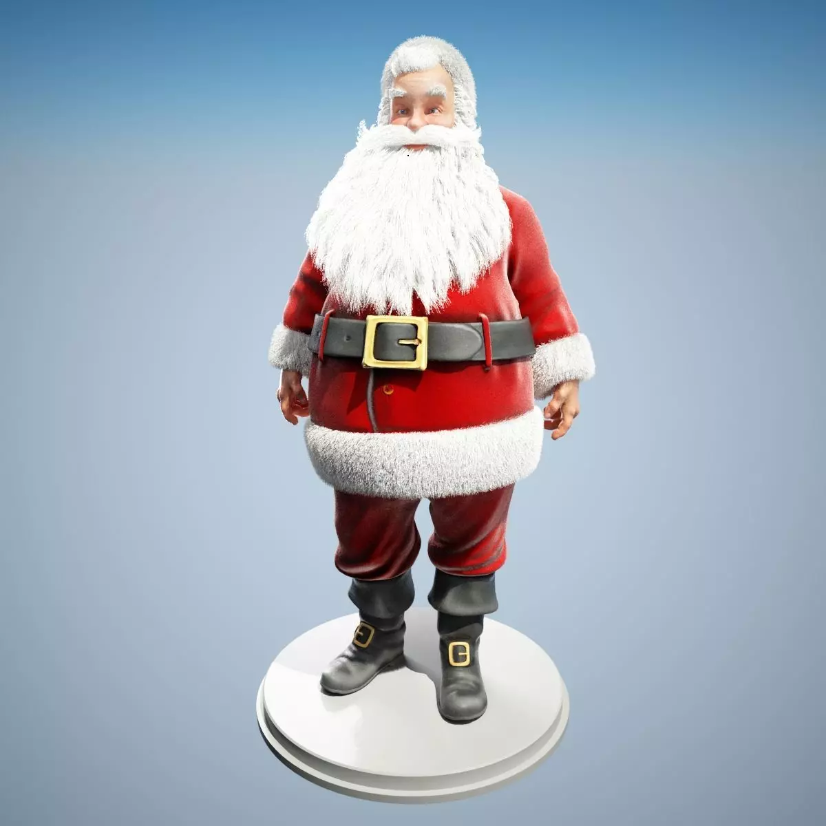 Santa Claus Rigged 3D model_0