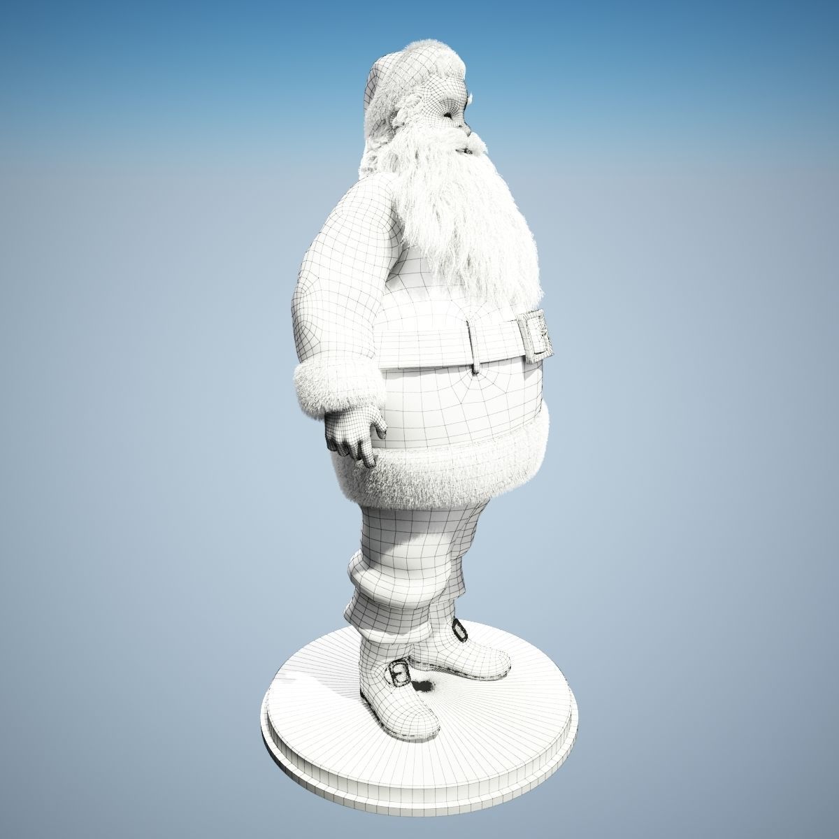 Santa Claus Rigged 3D model_7