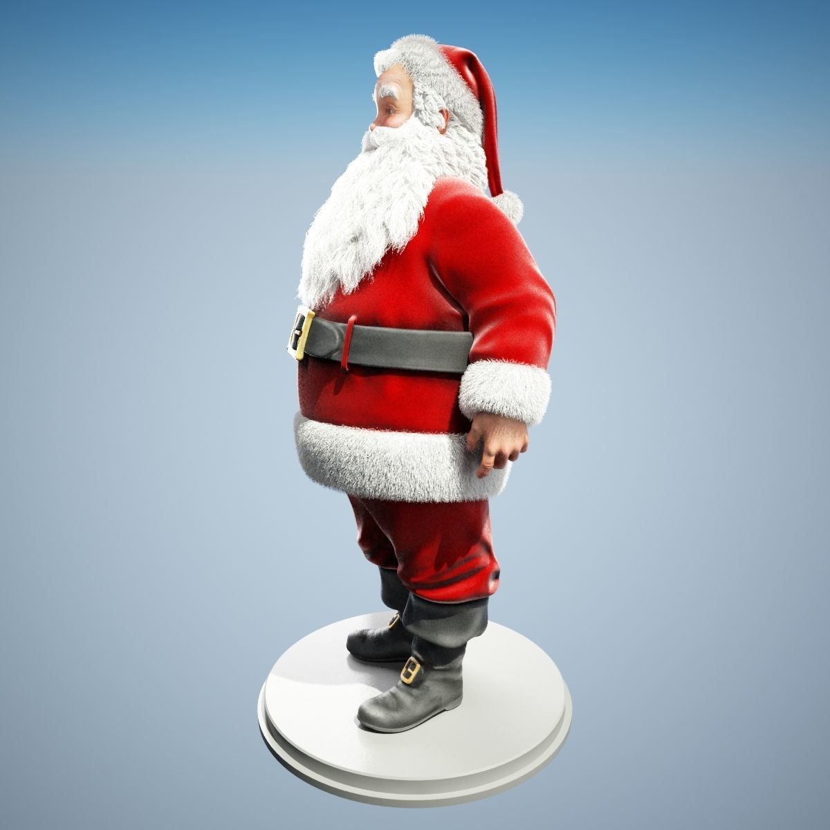 Santa Claus Rigged 3D model_4