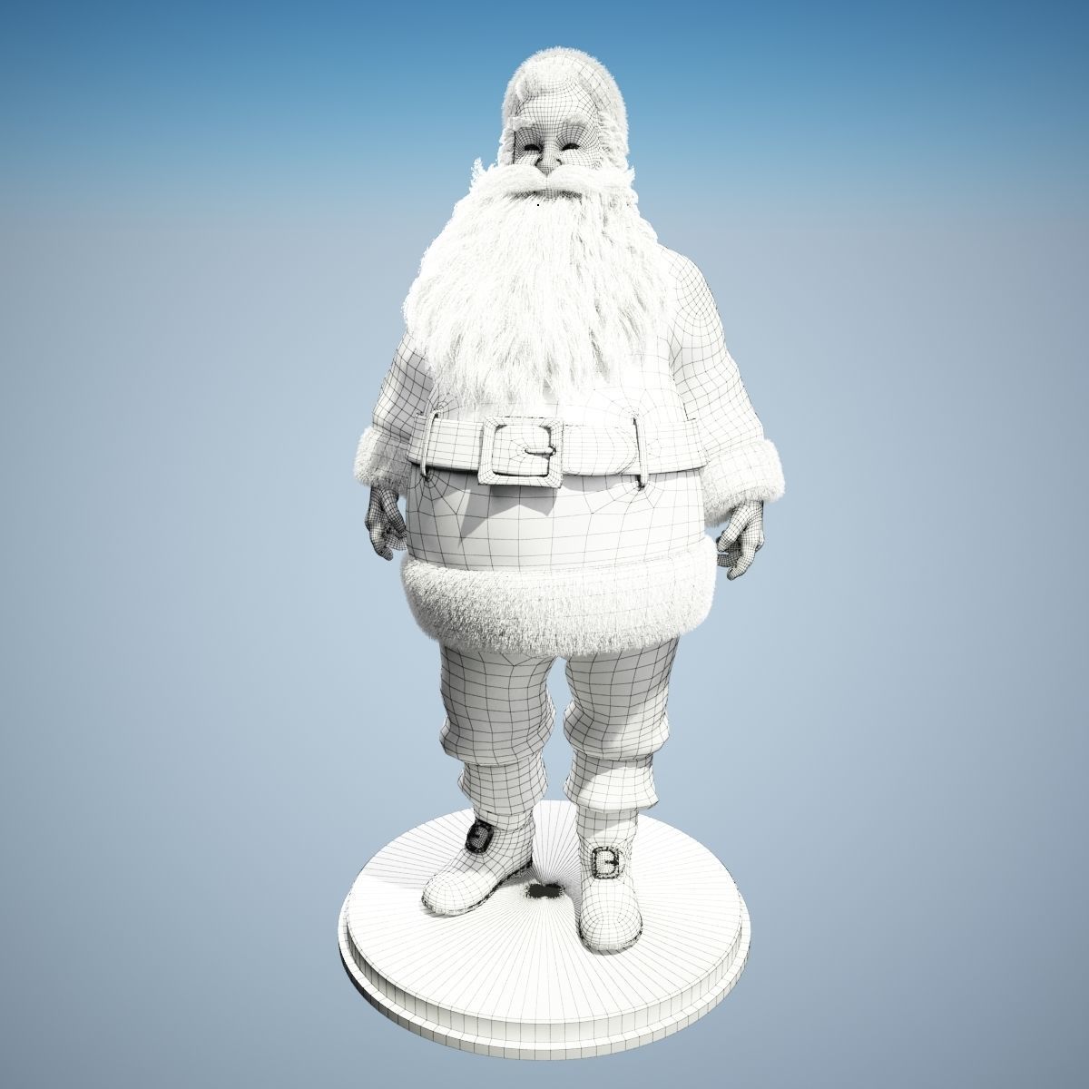 Santa Claus Rigged 3D model_6
