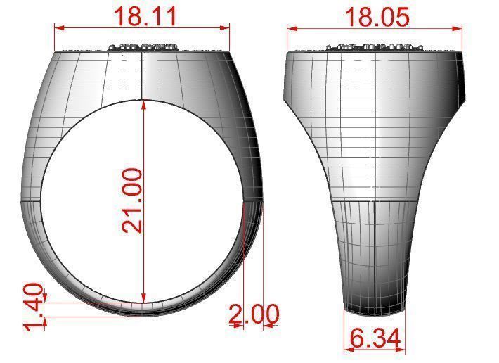 Bitcoin ring 3D print model_3