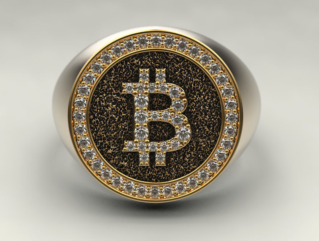 Bitcoin ring 3D print model_6
