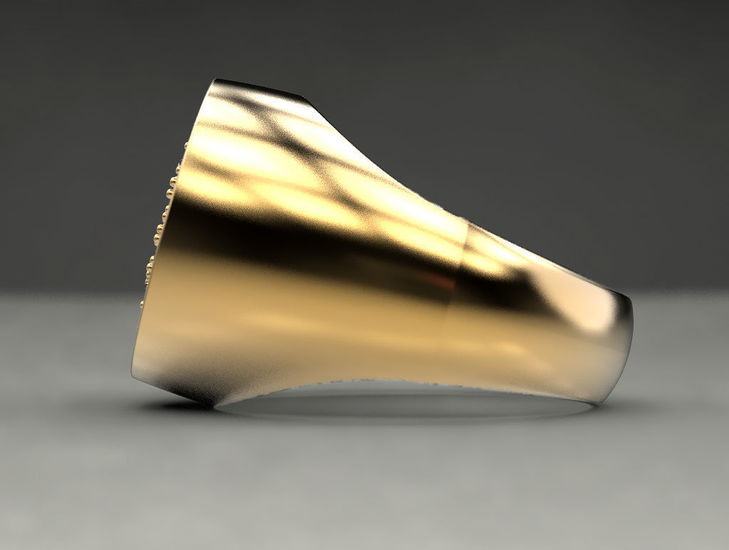 Bitcoin ring 3D print model_11