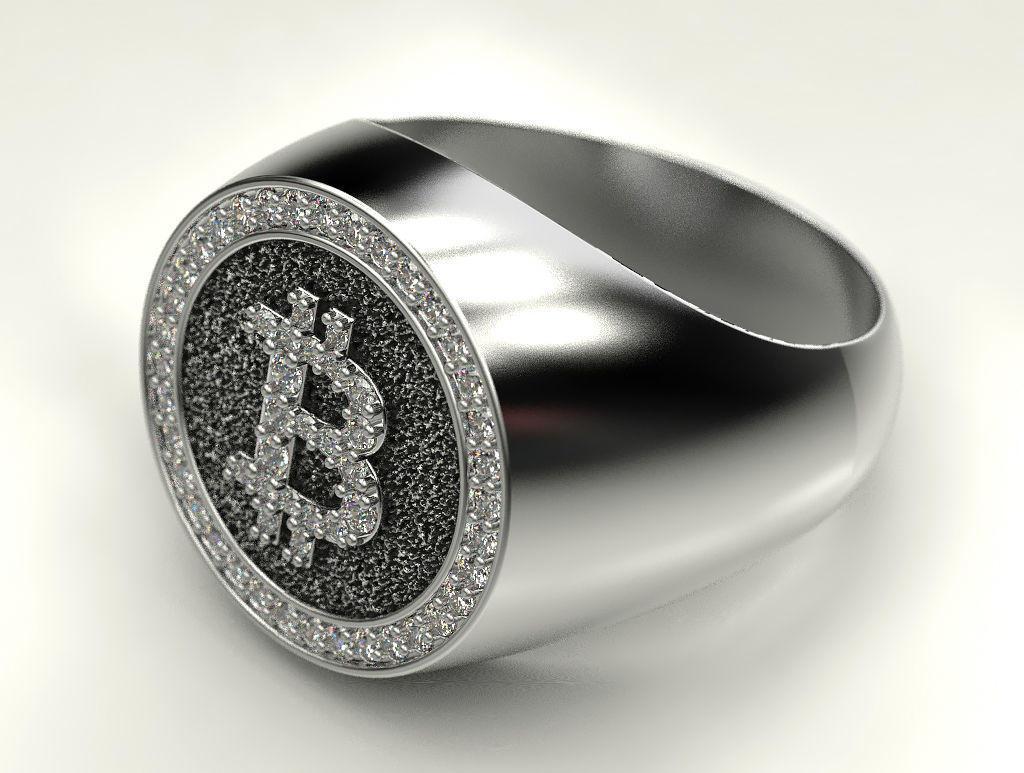 Bitcoin ring 3D print model_16