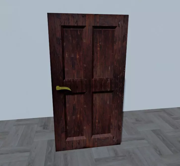 Door Mesh Free low-poly 3D model