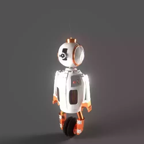 Robot orange and Free 3D model