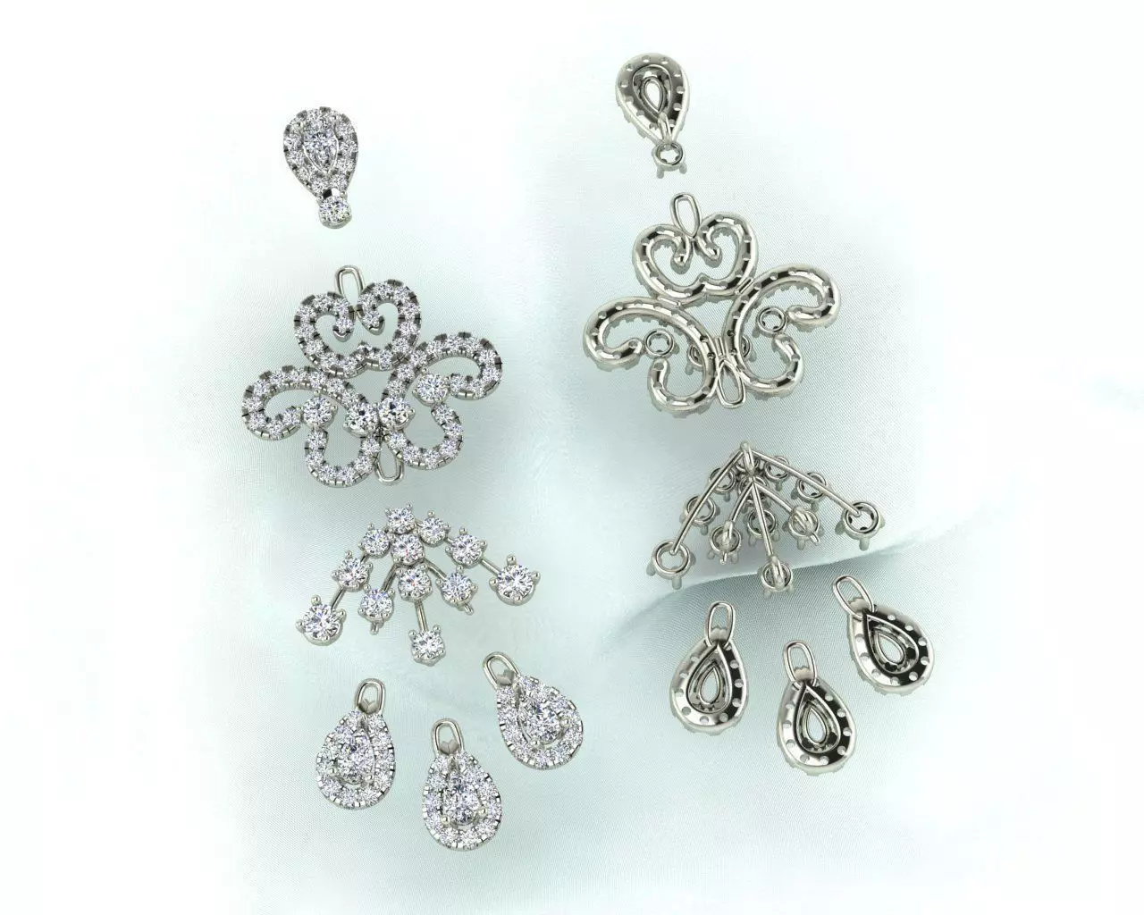 Thailand Diamond Earing 3D print model