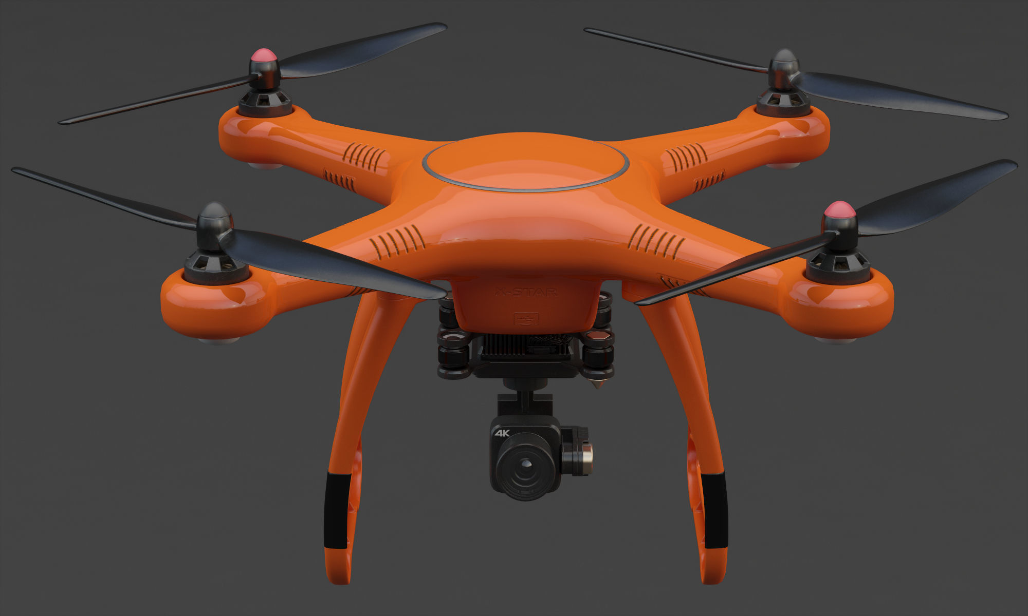 3D Animated Drone Autel Robotics X-Star 3D model_3