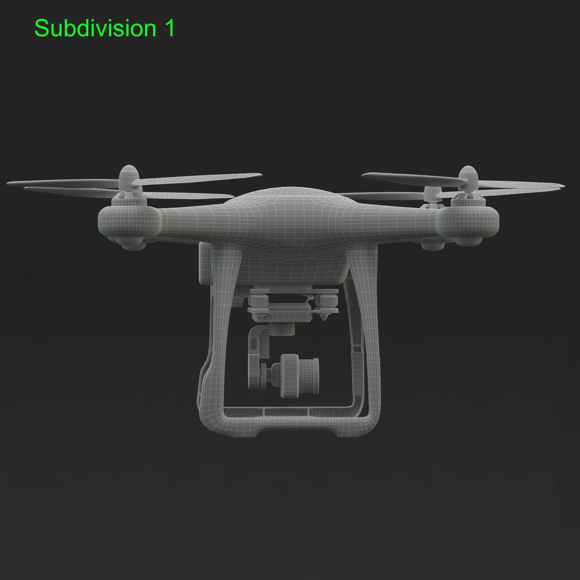 3D Animated Drone Autel Robotics X-Star 3D model_37