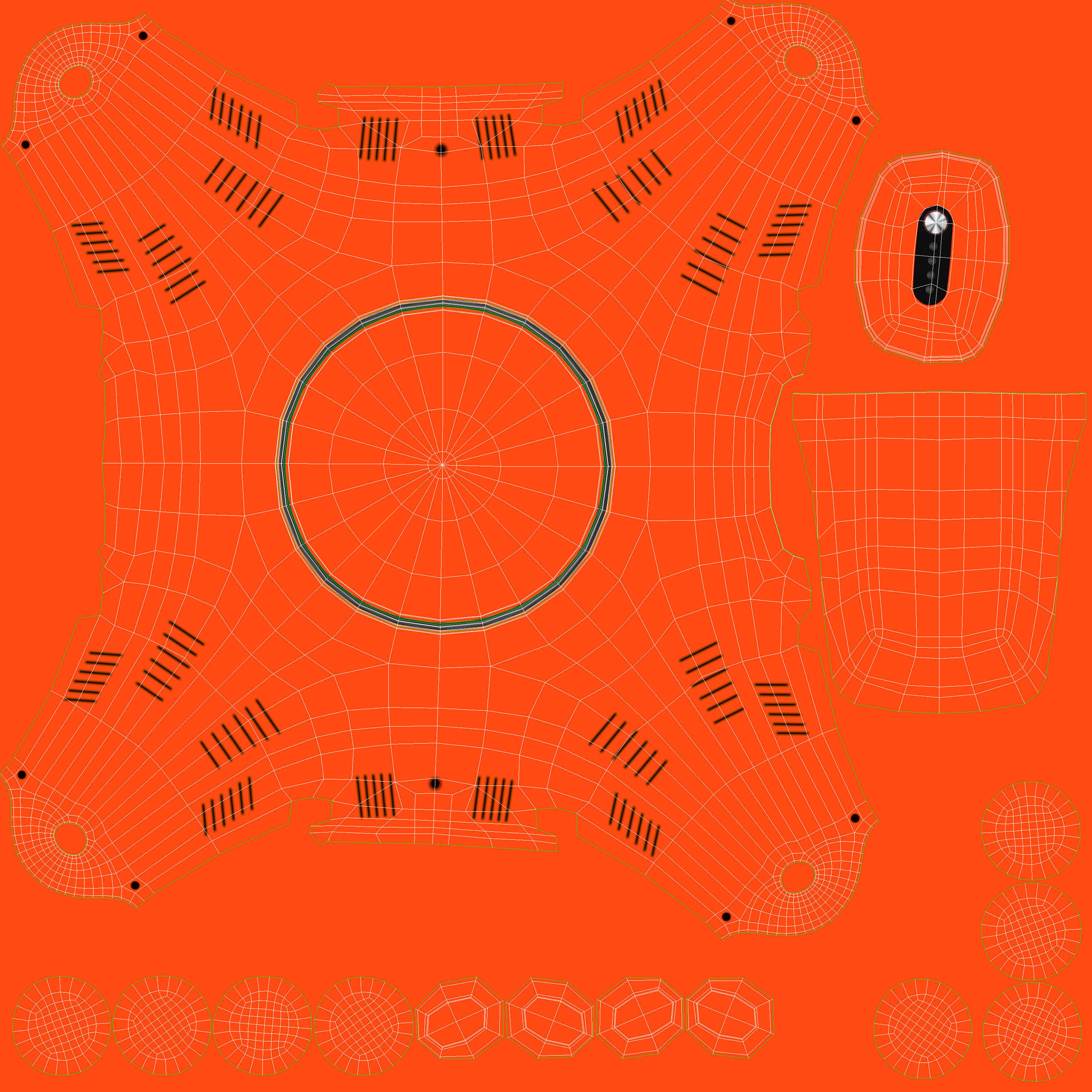 3D Animated Drone Autel Robotics X-Star 3D model_15