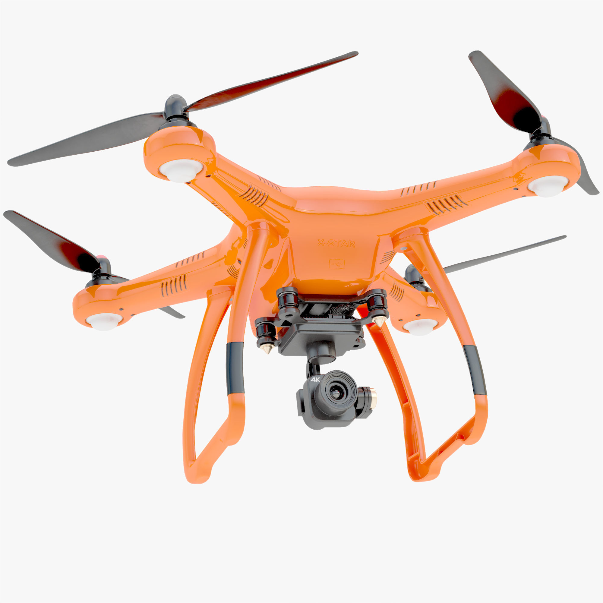 3D Animated Drone Autel Robotics X-Star 3D model_6