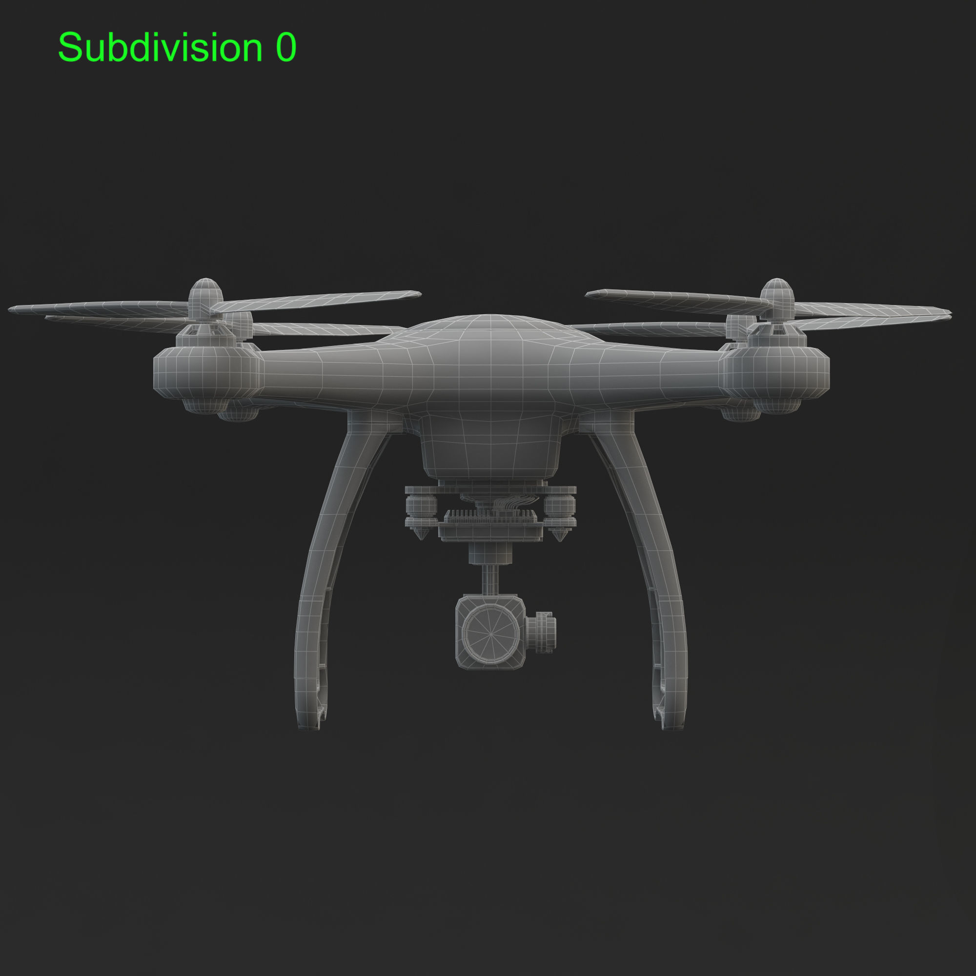 3D Animated Drone Autel Robotics X-Star 3D model_31