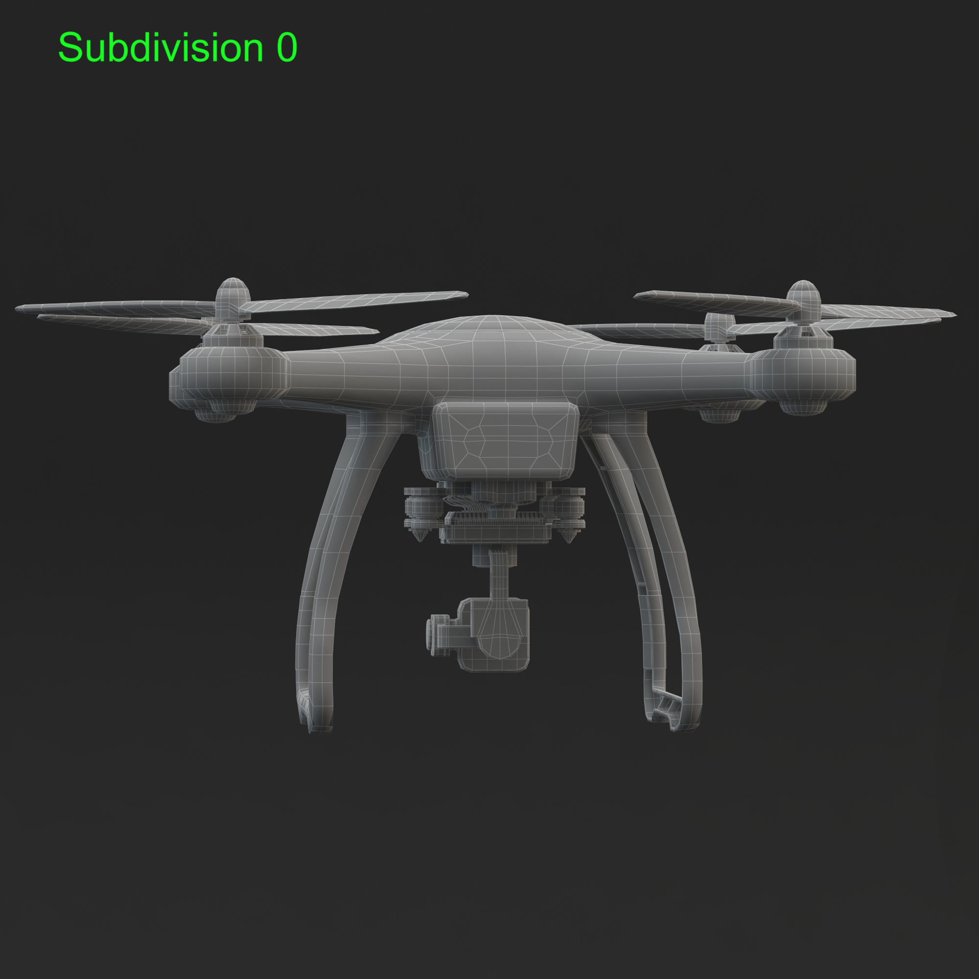 3D Animated Drone Autel Robotics X-Star 3D model_30