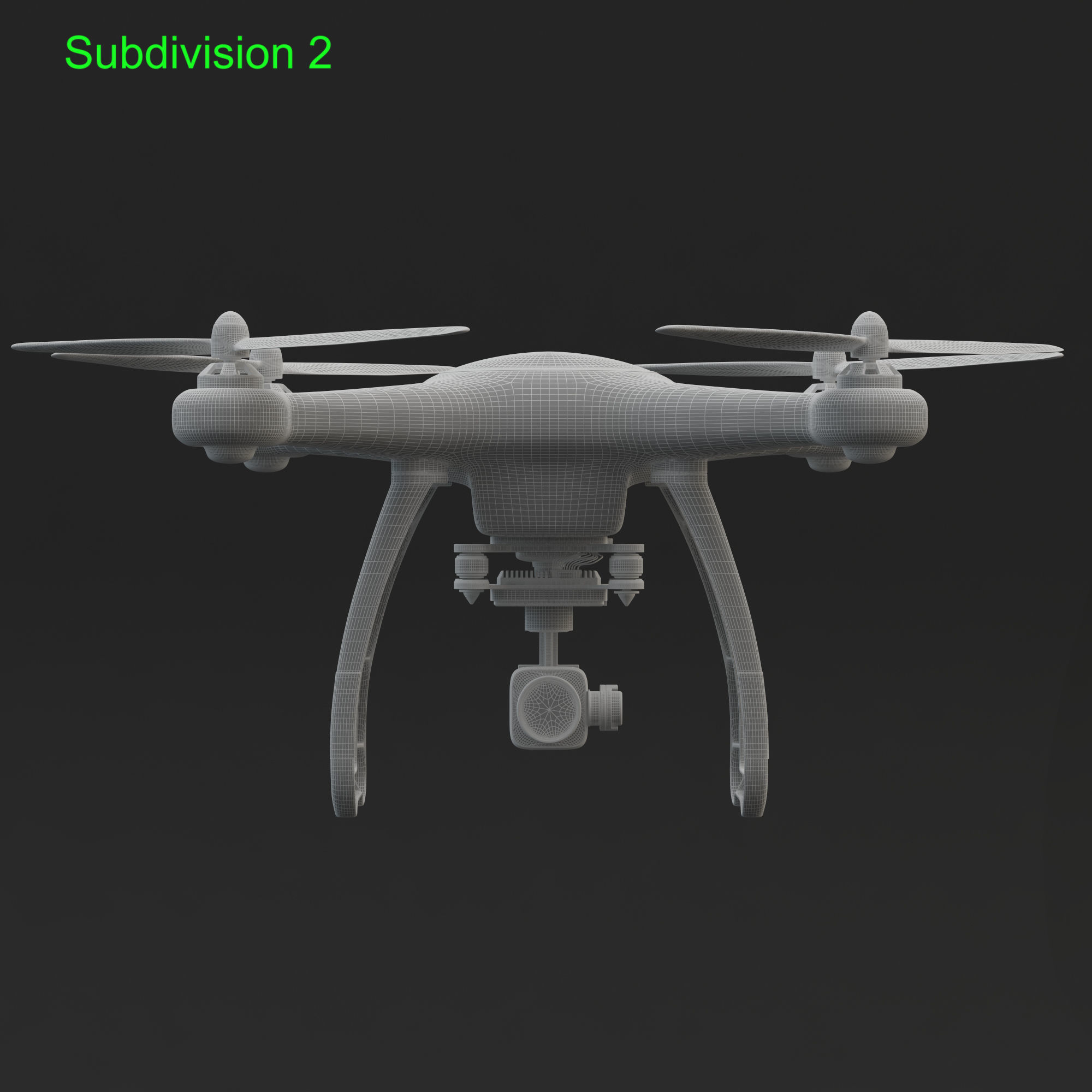 3D Animated Drone Autel Robotics X-Star 3D model_33