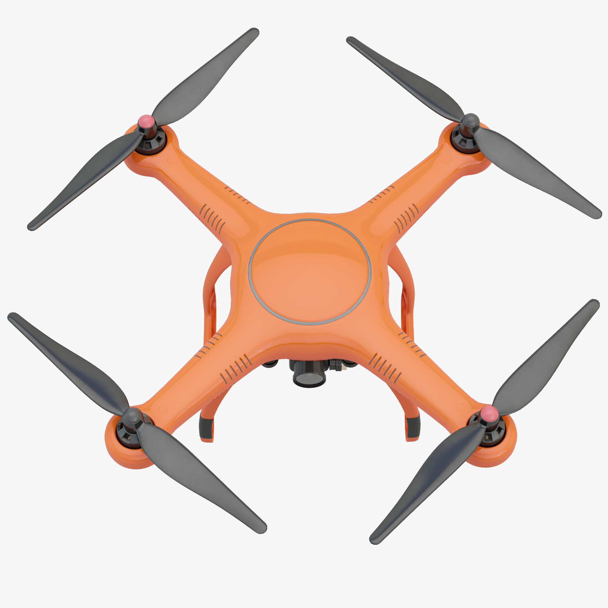 3D Animated Drone Autel Robotics X-Star 3D model_20