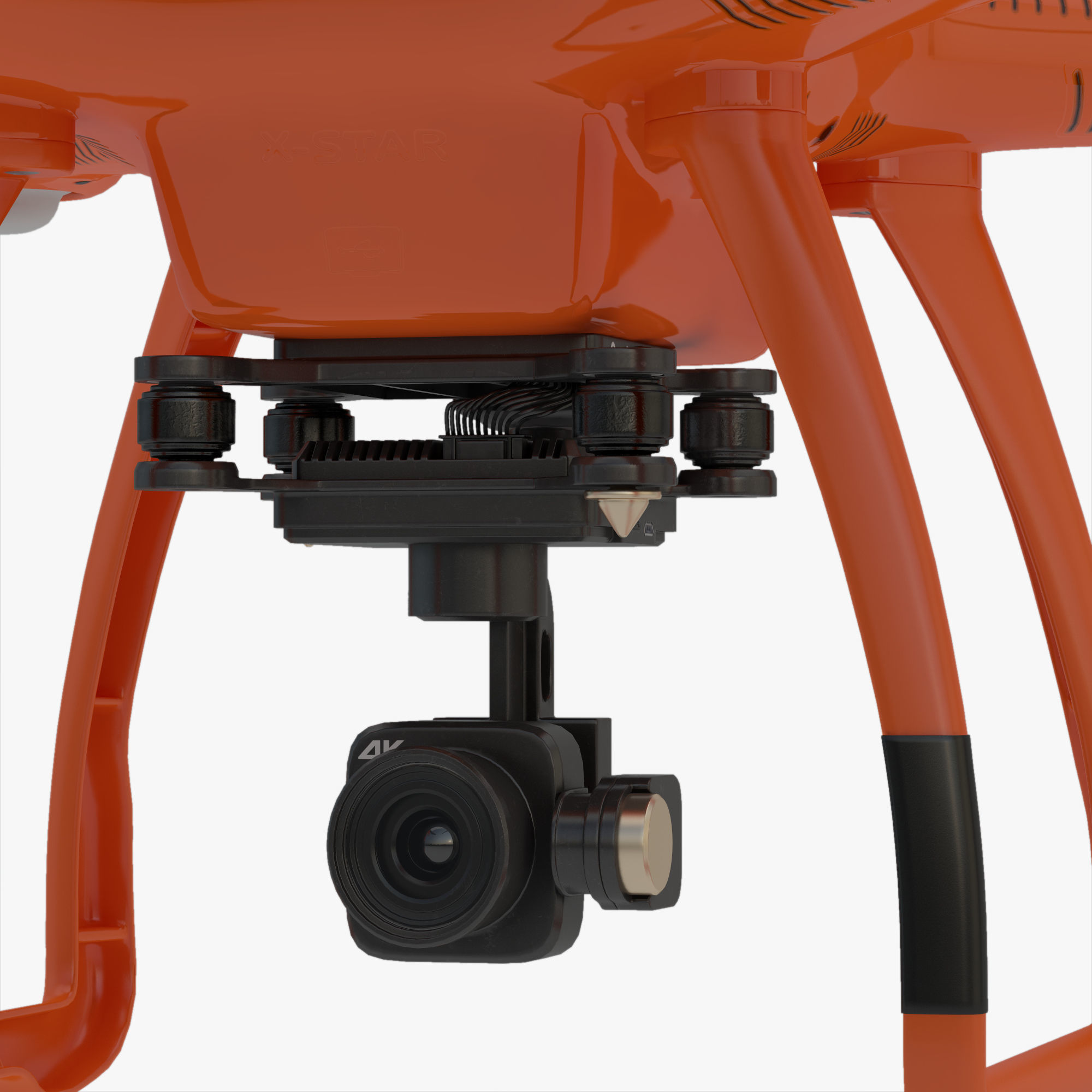 3D Animated Drone Autel Robotics X-Star 3D model_22