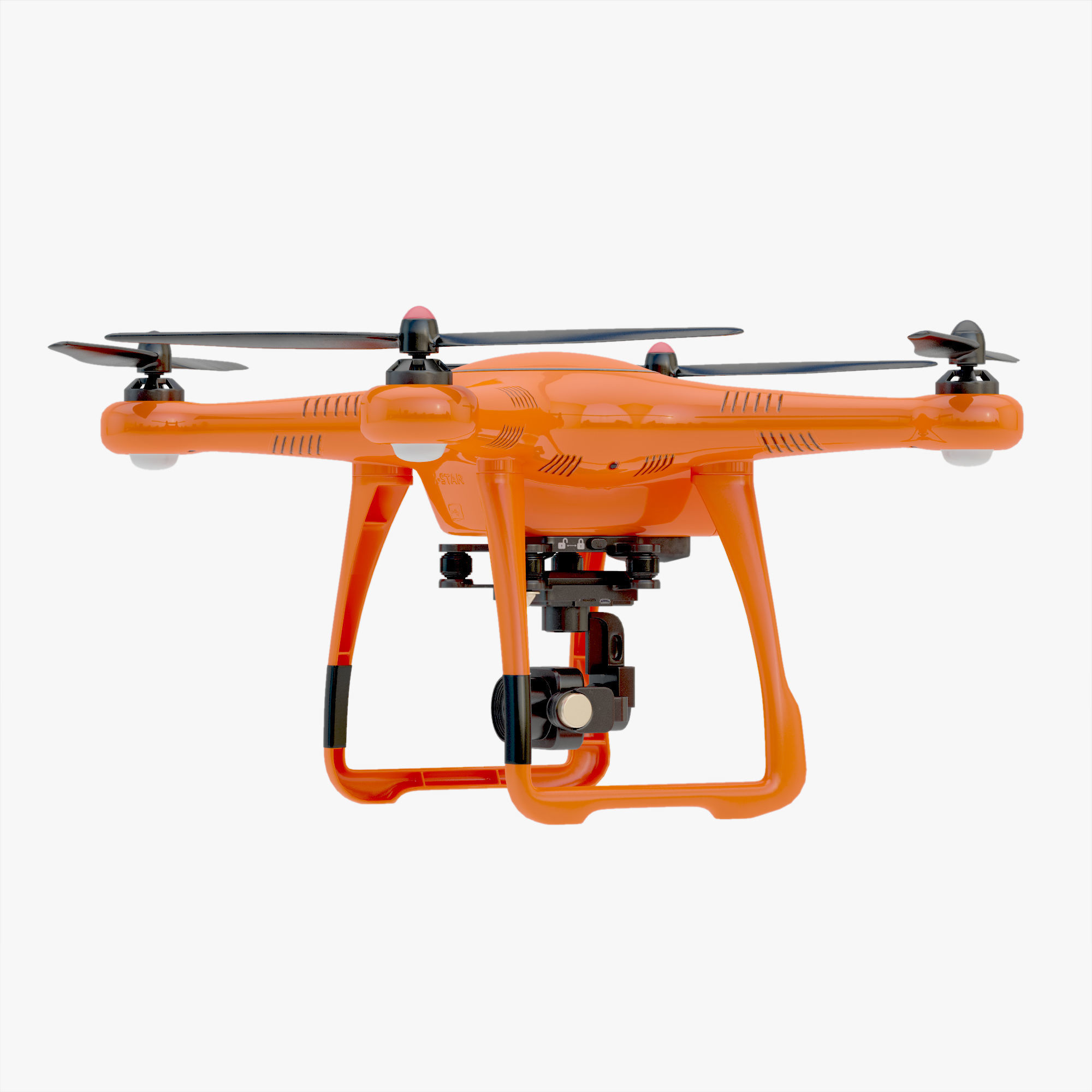 3D Animated Drone Autel Robotics X-Star 3D model_17