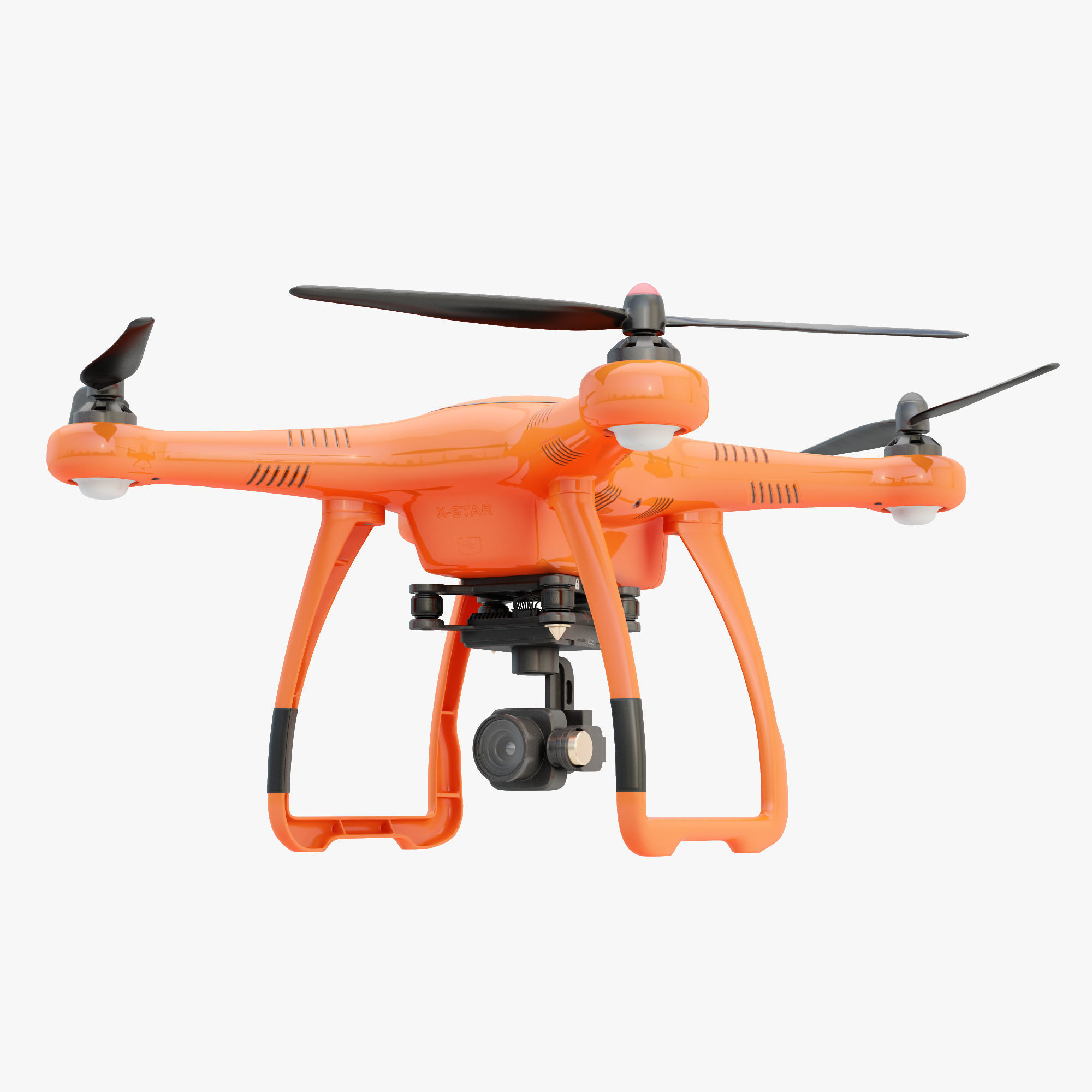 3D Animated Drone Autel Robotics X-Star 3D model_4