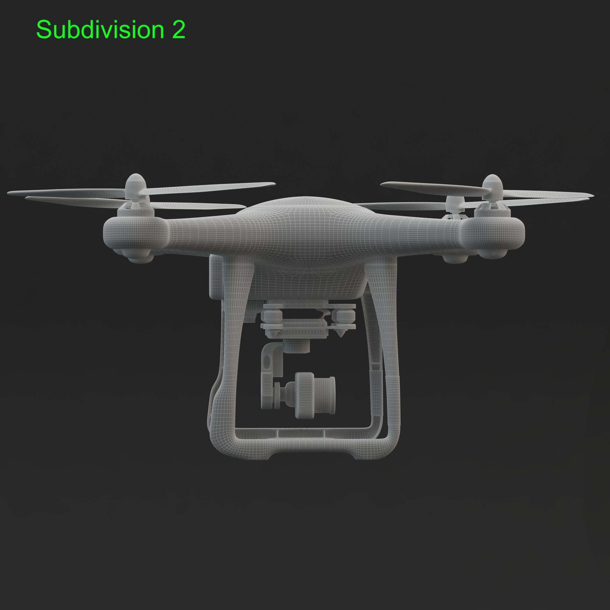 3D Animated Drone Autel Robotics X-Star 3D model_34