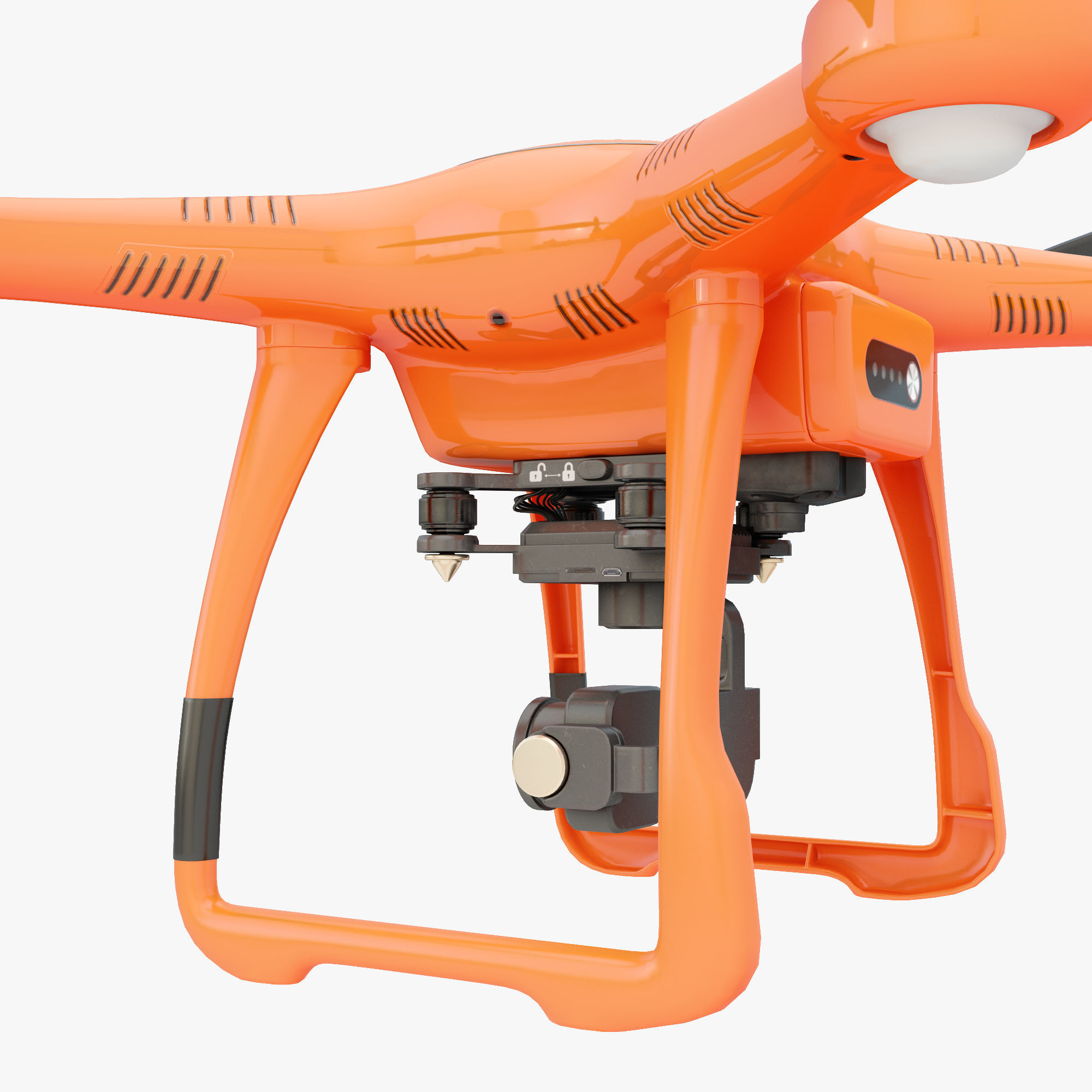 3D Animated Drone Autel Robotics X-Star 3D model_24