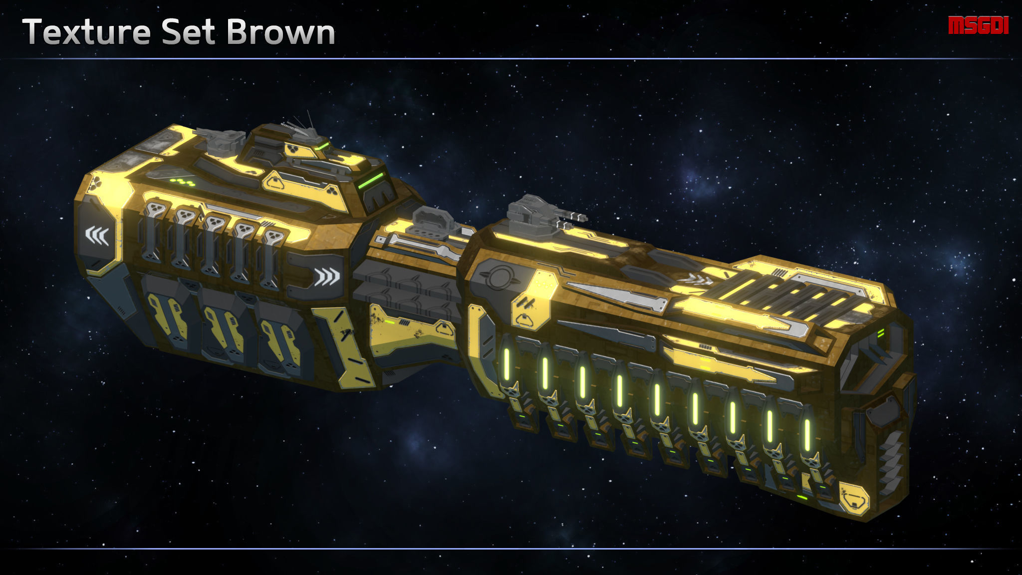 Spaceship Enkar Republic Frigate Cerrthal Low-poly 3D model_6