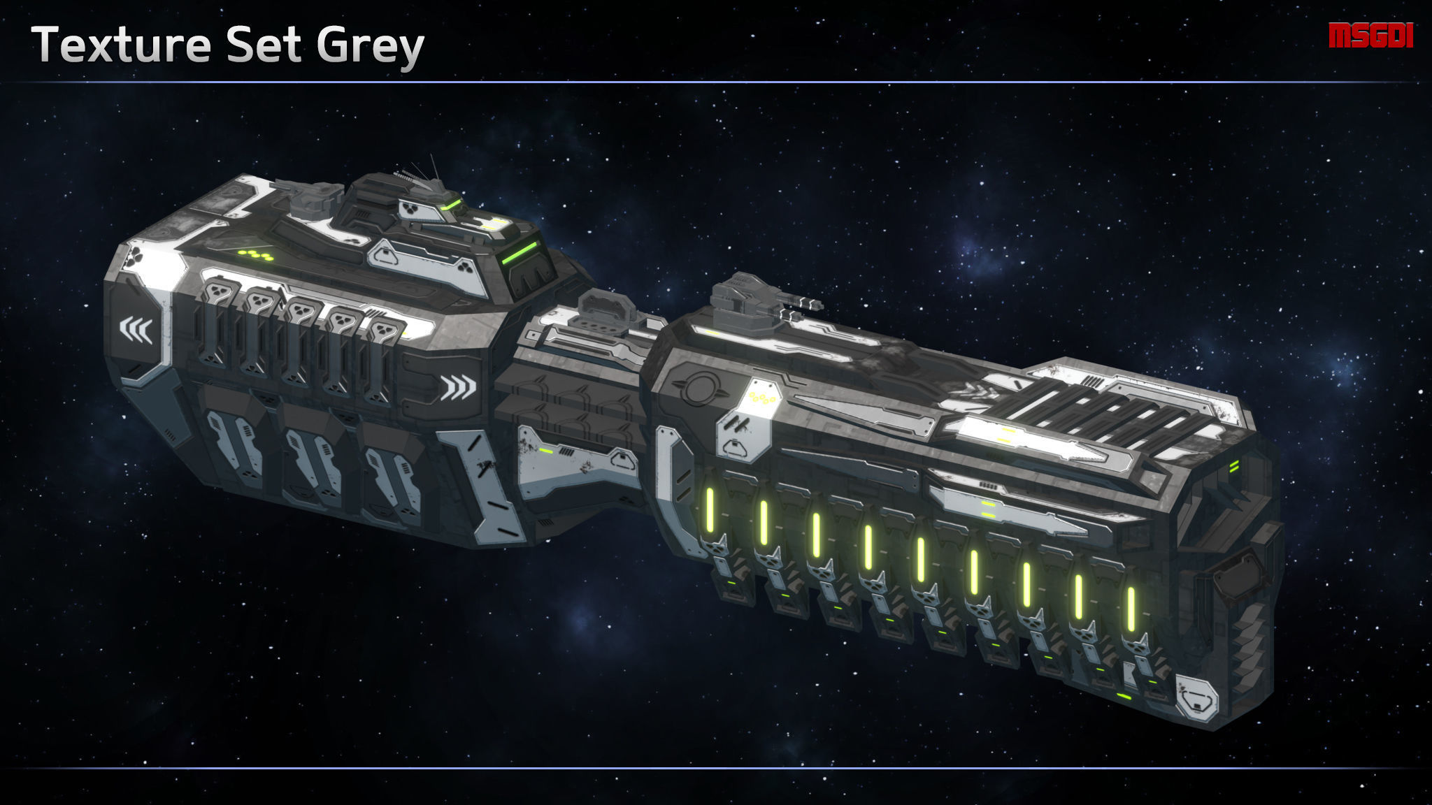 Spaceship Enkar Republic Frigate Cerrthal Low-poly 3D model_8