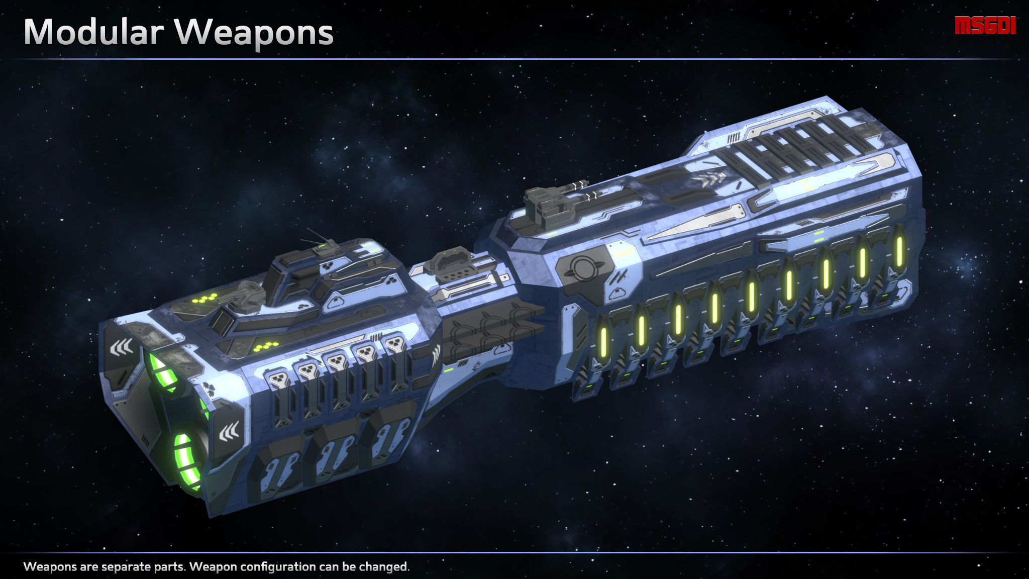 Spaceship Enkar Republic Frigate Cerrthal Low-poly 3D model_3