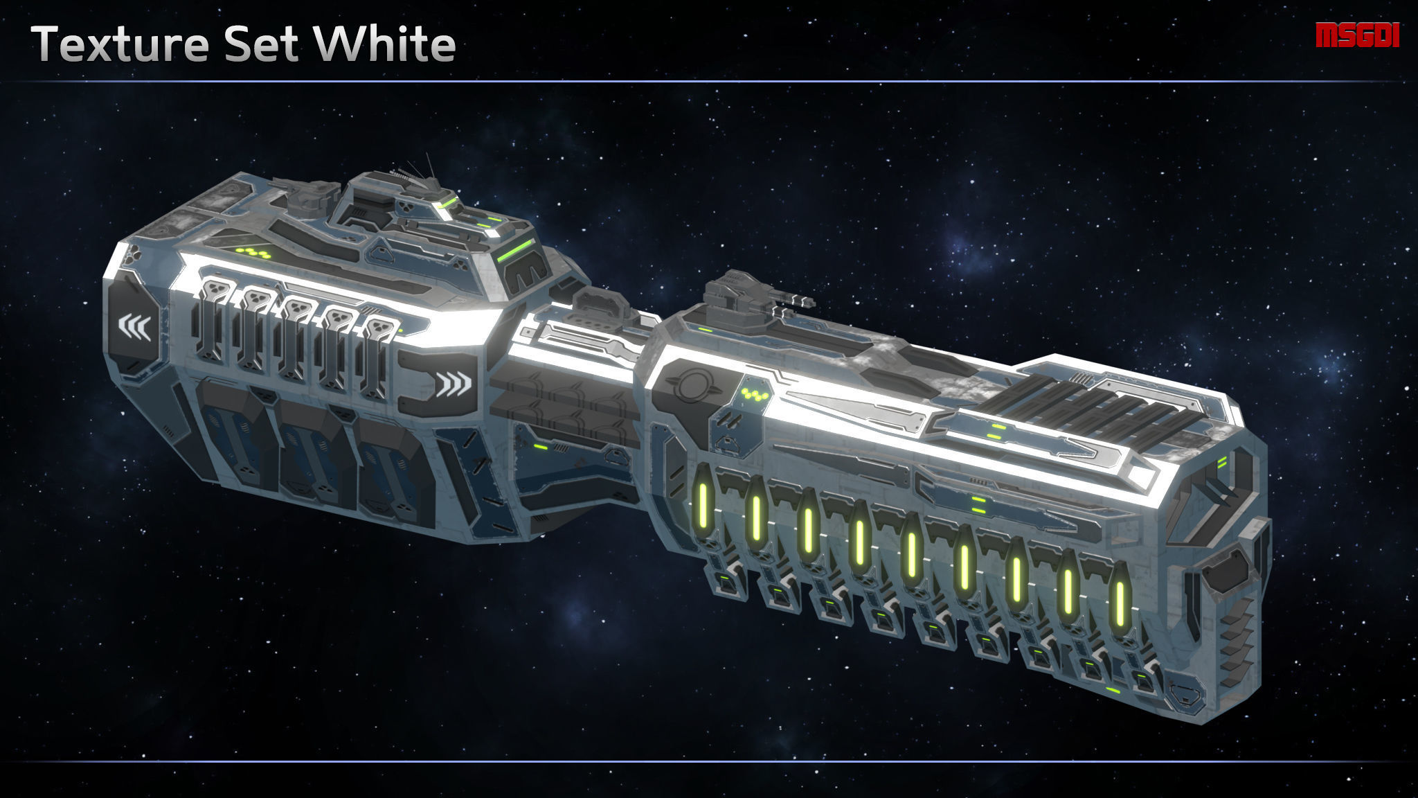 Spaceship Enkar Republic Frigate Cerrthal Low-poly 3D model_10