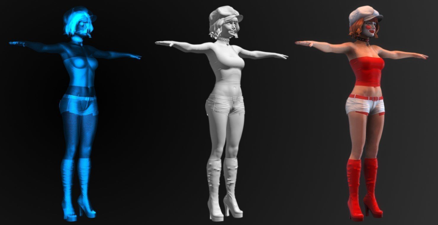 DeeDee Twins -Batman Beyond- 3D model_2