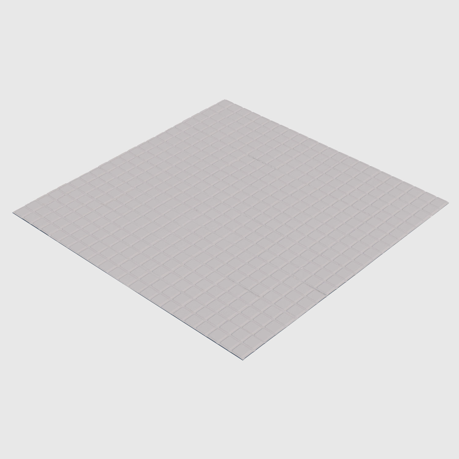 Square Tiled Sidewalk 3D model_1