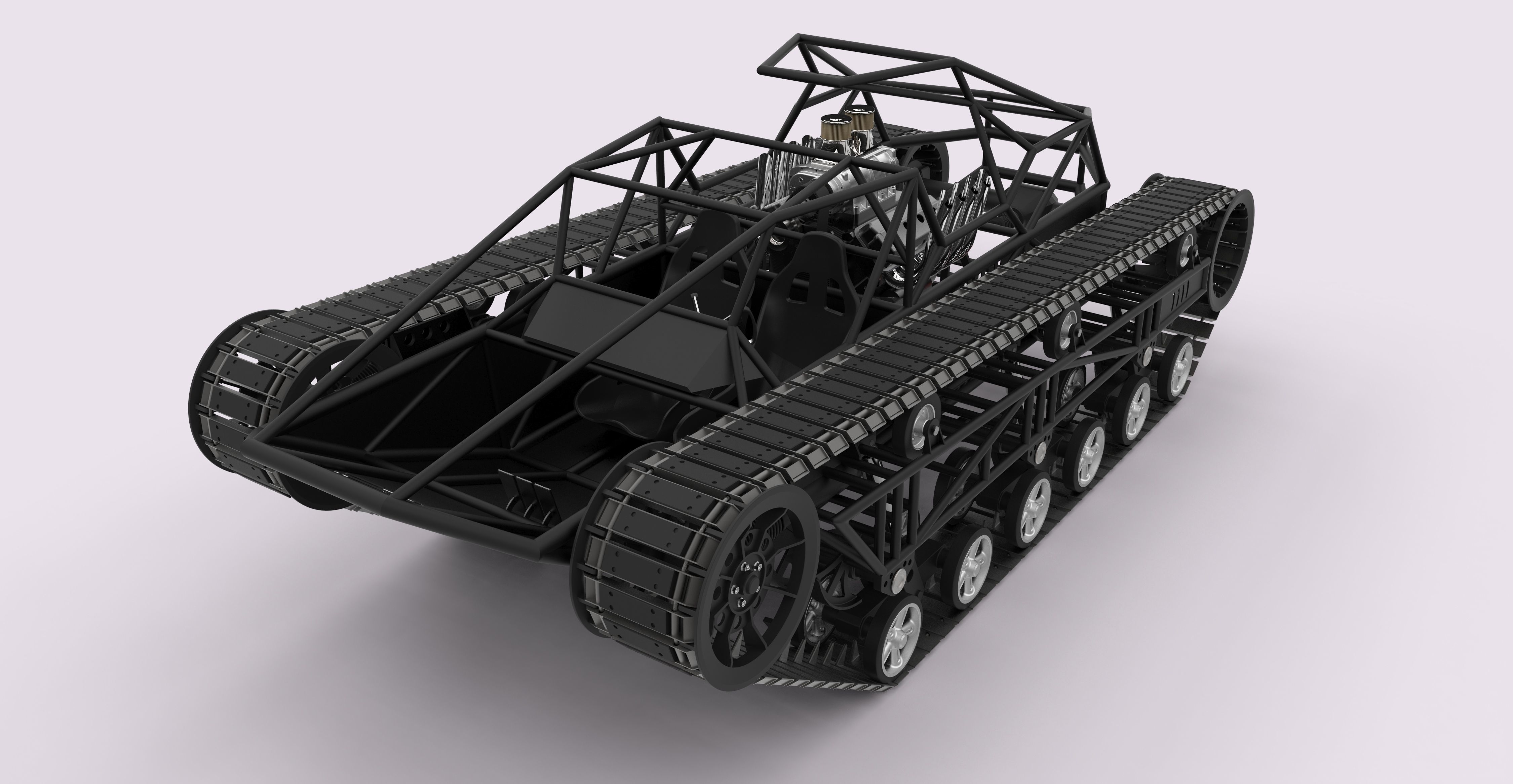 Tracked vehicle 1 3D model_3