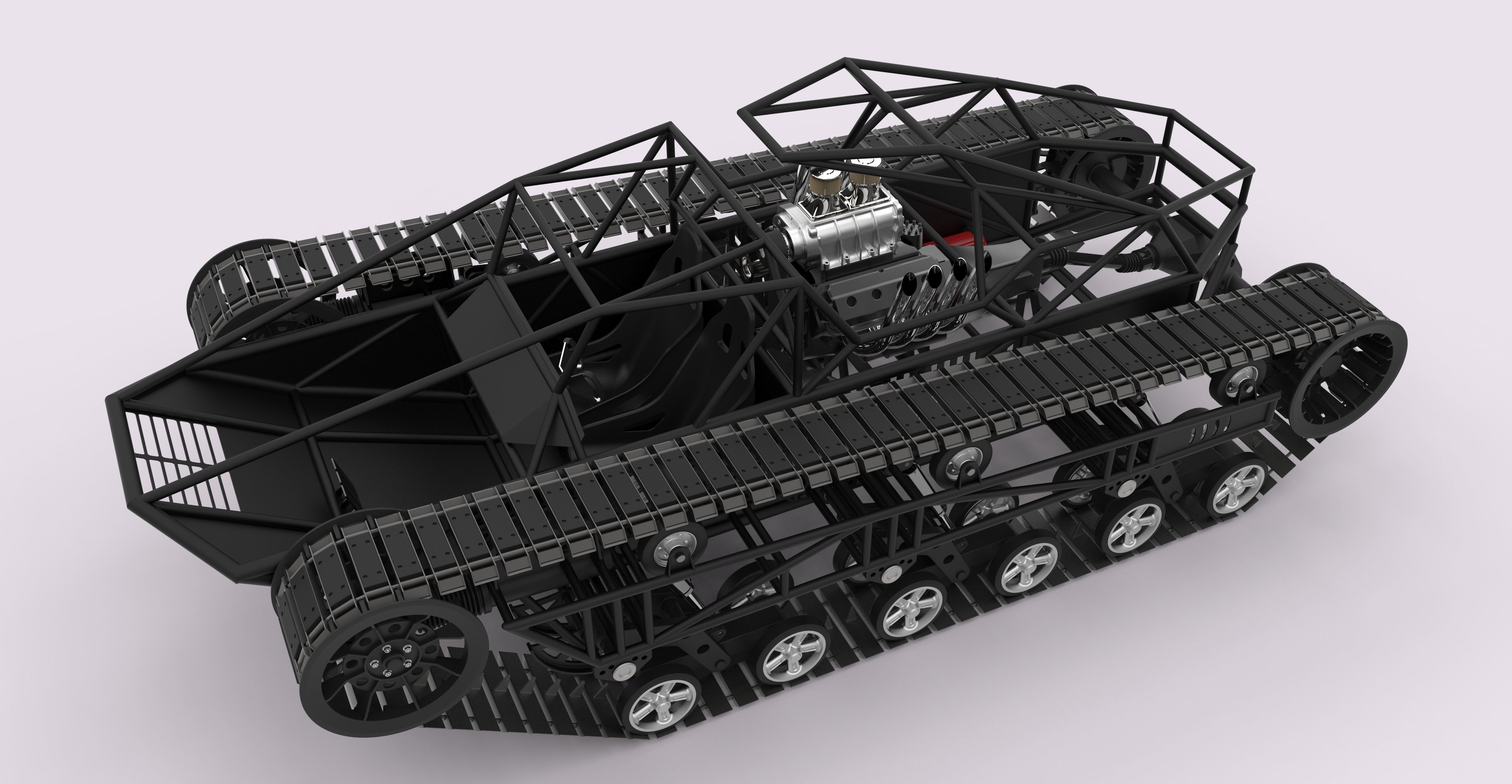Tracked vehicle 1 3D model_2