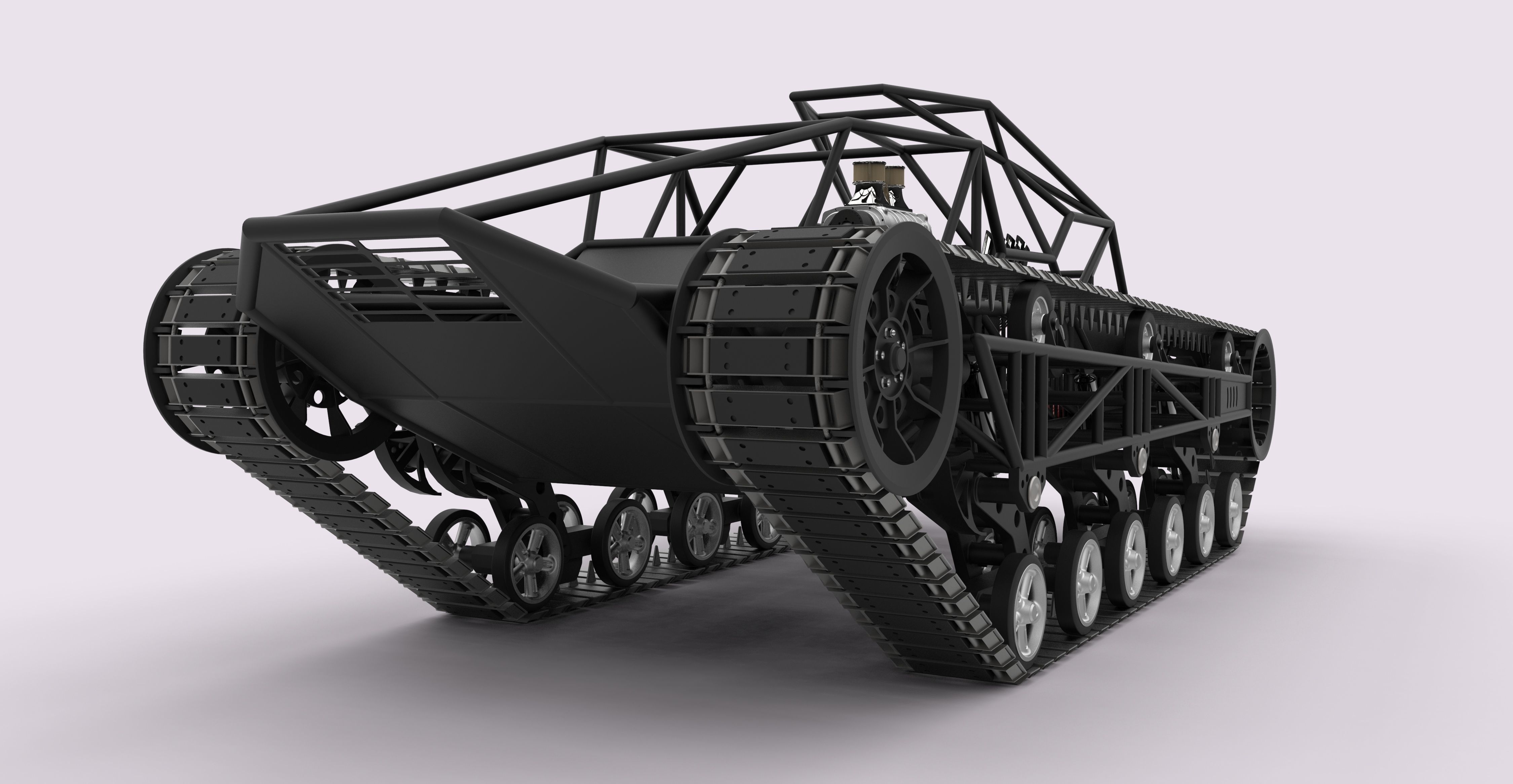 Tracked vehicle 1 3D model_4
