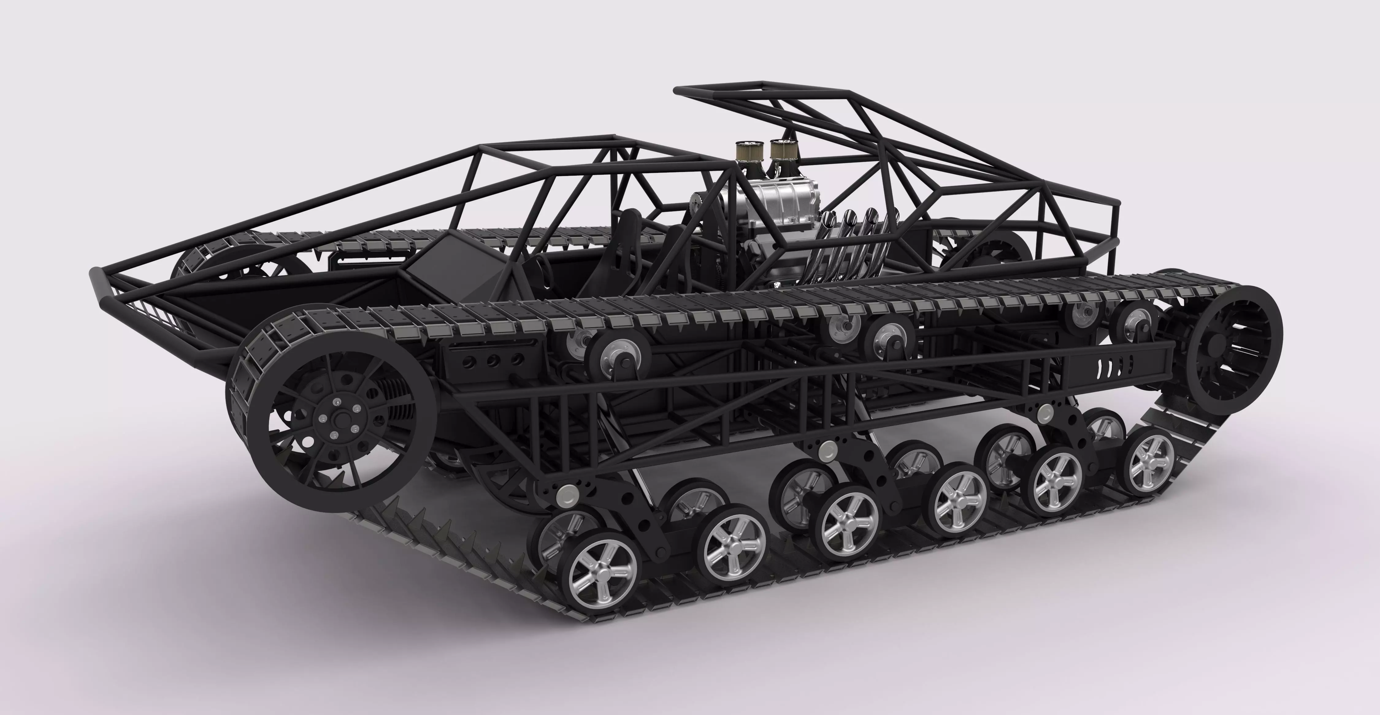 Tracked vehicle 1 3D model_0