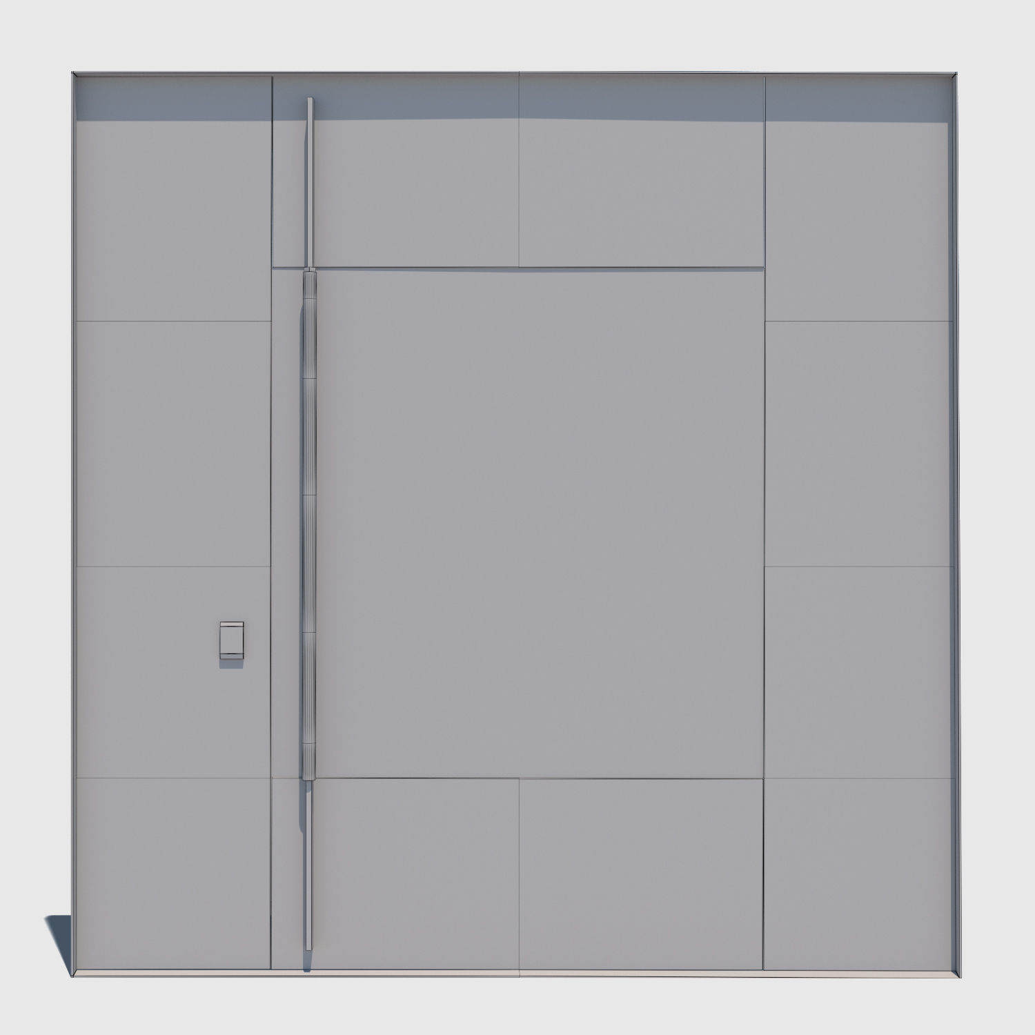 Square Metal Door 3D model_5