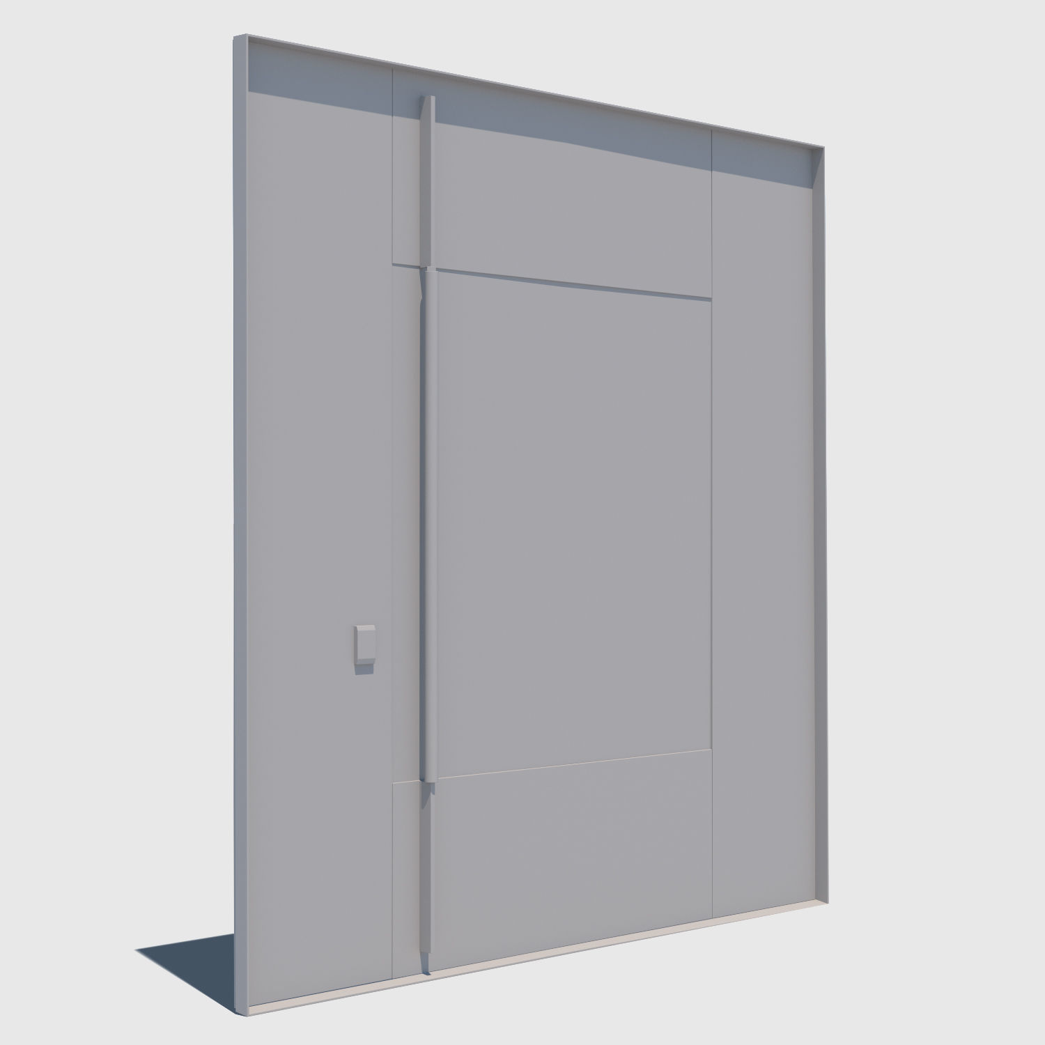 Square Metal Door 3D model_1