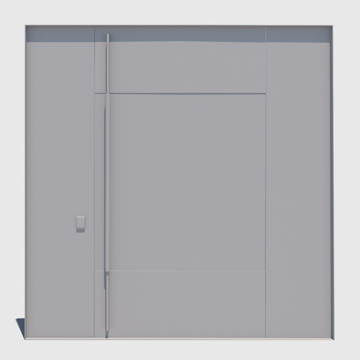 Square Metal Door 3D model_4