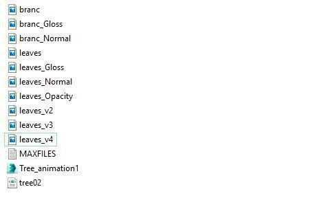 Tree animation Low-poly 3D model_8