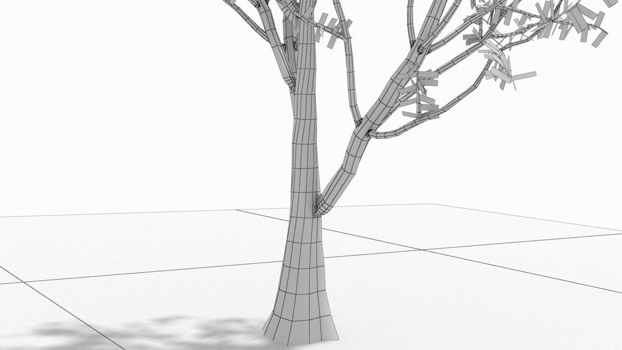 Tree animation Low-poly 3D model_6