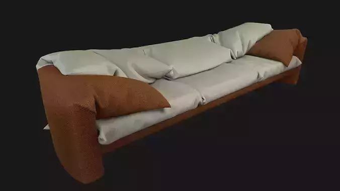 Sofa with pillows