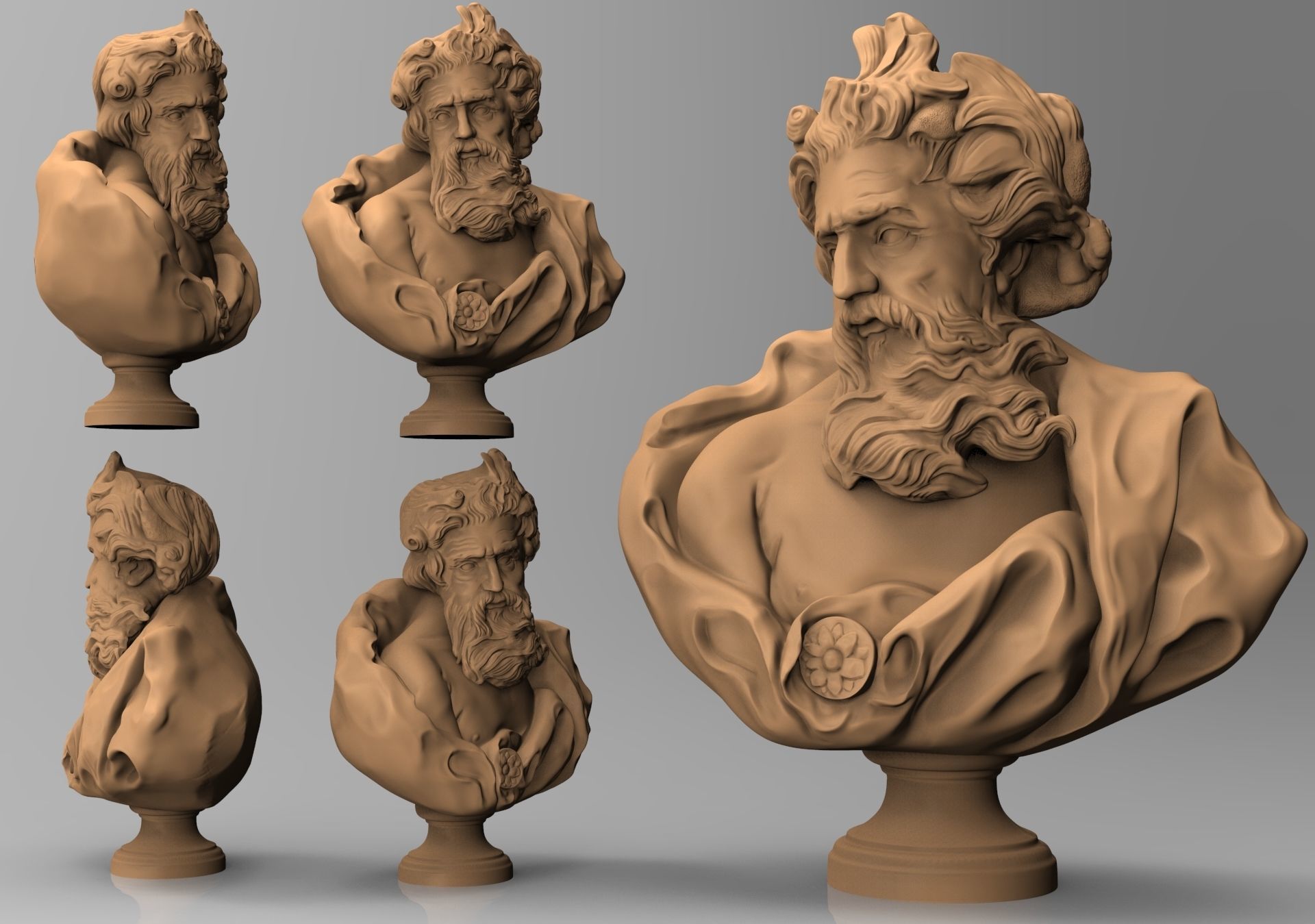 Zeus of Otricoli model 3D model_1