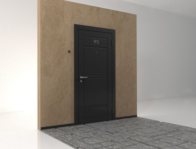 The input metal doors 3D model