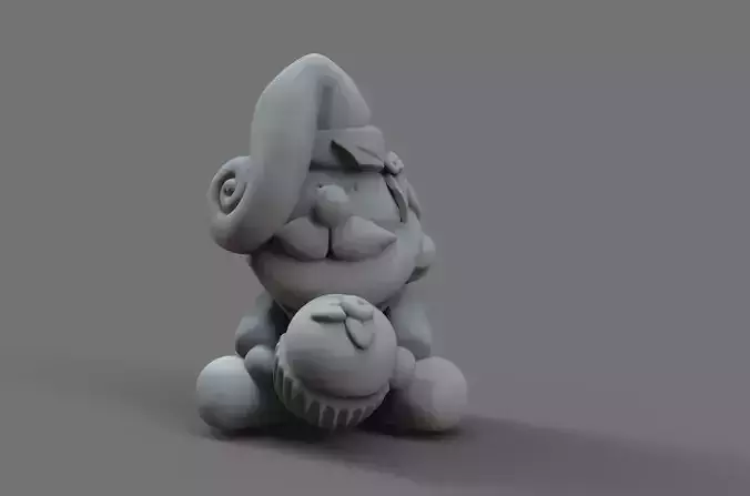 Santa Trinket Free 3D print model Santa Trinket Free 3D print model